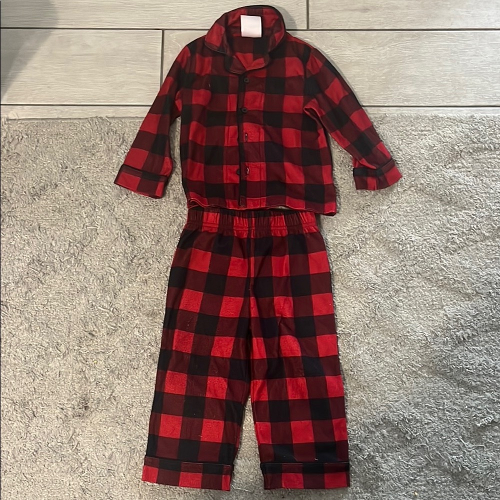 Wondershop Buffalo Plaid‎ Pajama Set 18 Months
